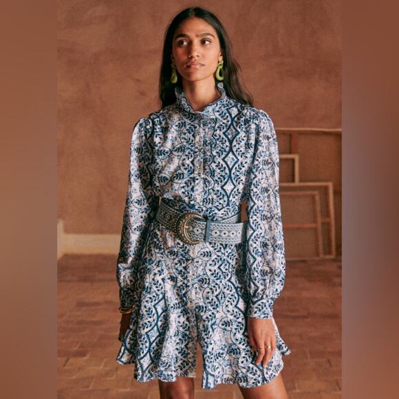 Sezane Marly Dress in Primrose Size 6 NWT - Picture 2 of 5